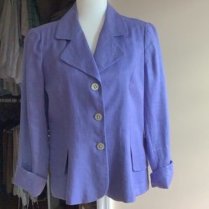 Coldwater Creek Linen Blazer